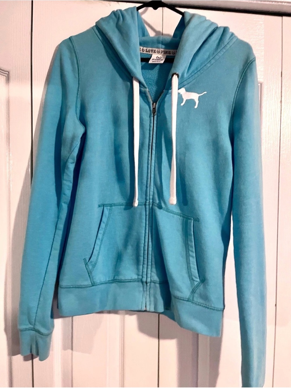 VS PINK hooded zip-up sweatshirt